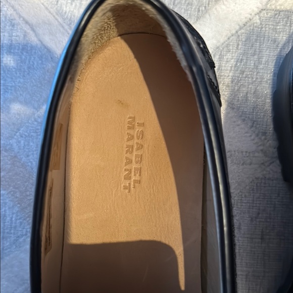Isabel Marant Black Leather Loafers - Picture 5 of 6